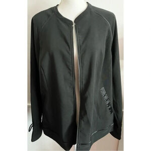 H By Halston • Black Zipper Front Jacket